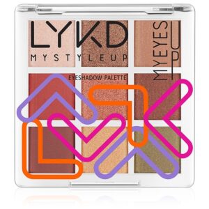 باليت ظلال العيون LYKD 9 - ألوان جريئة وحارة تدوم طوال اليوم
