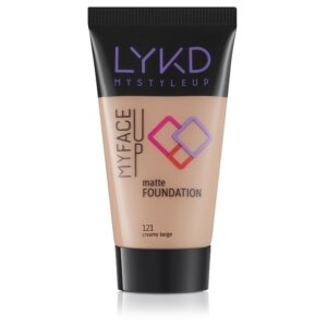 فFoundation LYKD مات 121 - لون بيج كريمي مناسب لجميع أنواع البشرة