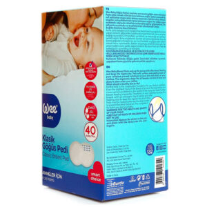 Wee Baby Ultra-Absorbent Breast Pads – 40 Pieces for Nursing