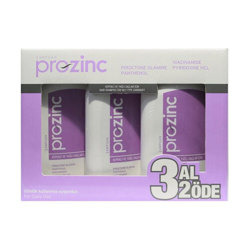 Prozinc Anti-Dandruff Shampoo 3x300ml - Buy 2 Get 1 Free
